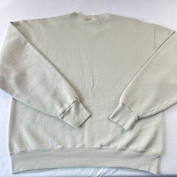 Russell Athletic Vintage Crewneck Sweatshirt Men's size Large Off White - Picture 2 of 7